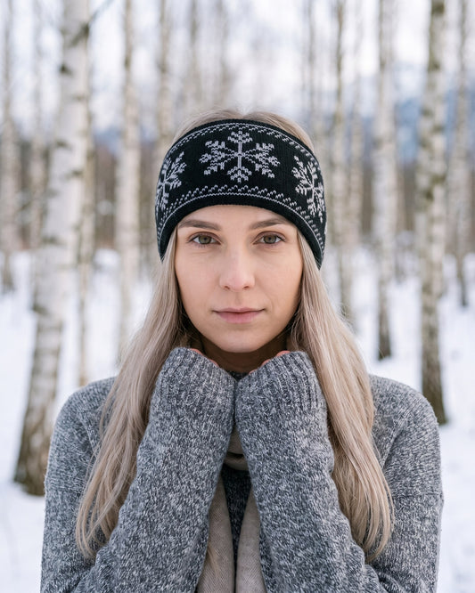Opaska zimowa damska Erica — na modelce